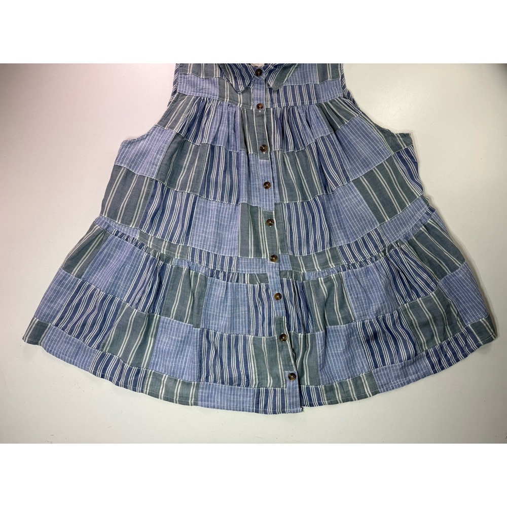 Anthropologie Pilcro Patchwork Tiered Ruffle Sleeveless Top Size 1X NEW - Picture 7 of 12
